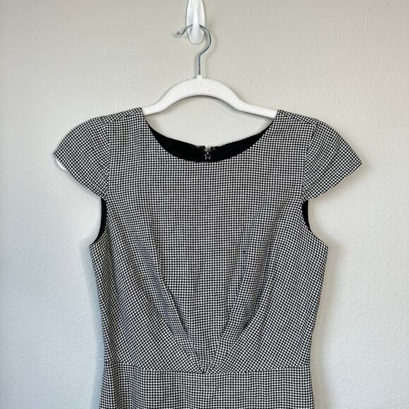 J CREW 365 Sheath Dress Mini Houndstooth Size 00 Office Workwear Professional - Picture 3 of 7